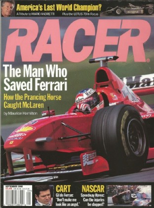 RACER MAGAZINE 1998 SEPT - LOTUS 79, de FERRAN, PIKES PEAK, MARIO, SCHUMACHER